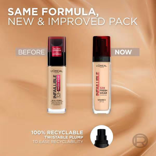 L'Oreal Paris Infallible Foundation 32H Fresh Wear shade 10 UK version
