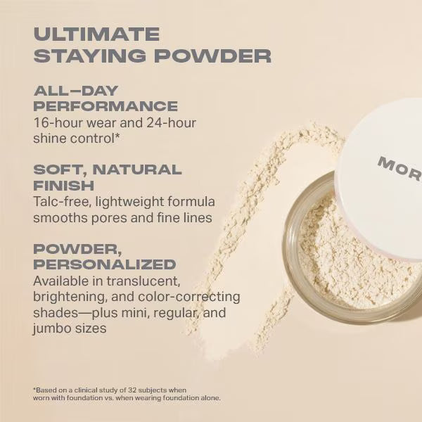 Morphe baking and setting powder translucent loose powder, imported from the UK
