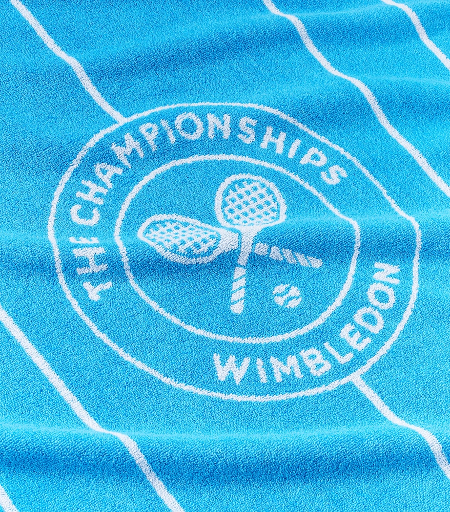 Christy Wimbledon Tennis Court bath towel 70cm x 133cm - British product