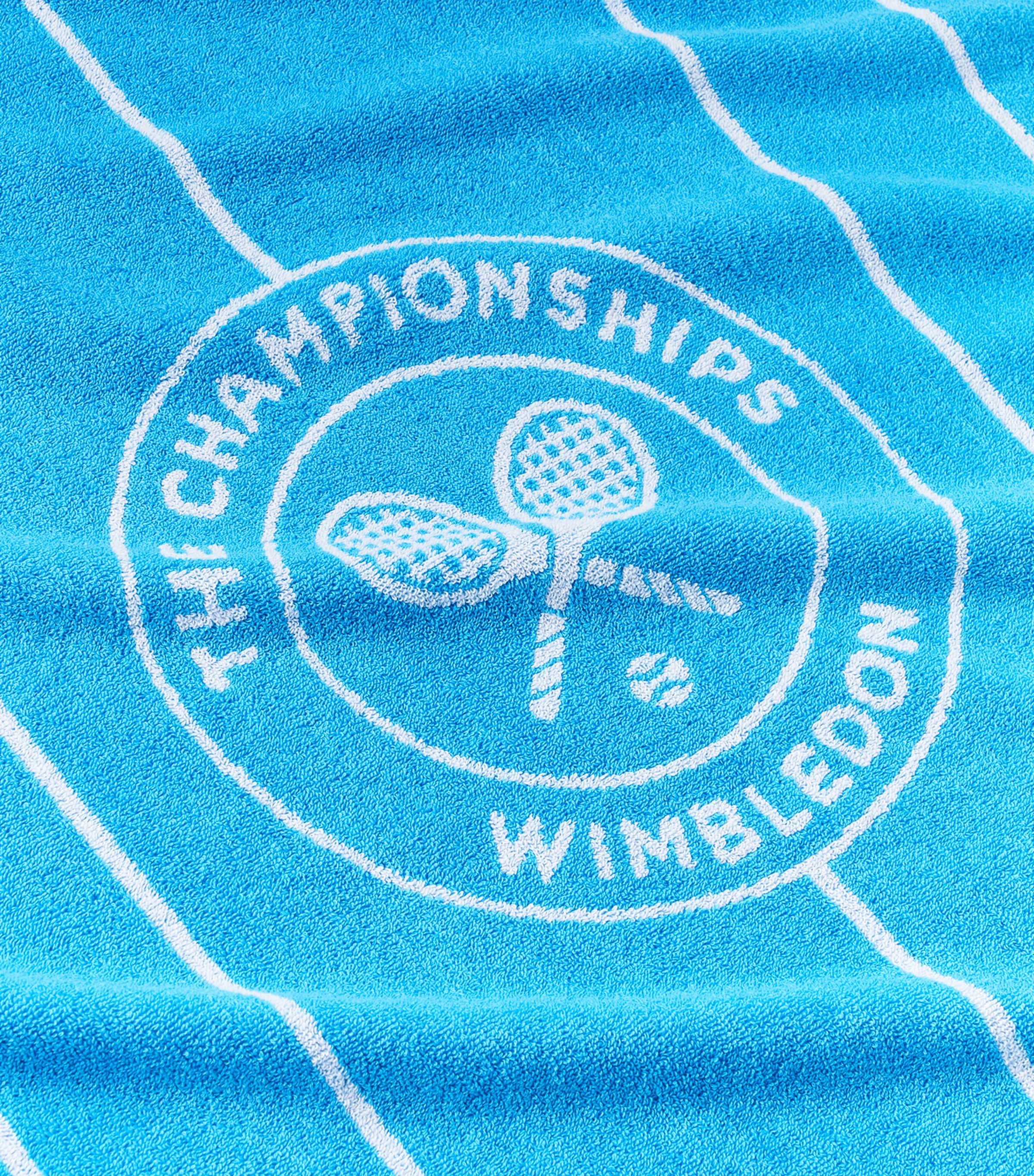 Christy Wimbledon Tennis Court bath towel 70cm x 133cm - British product