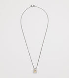 Tom Wood Mined necklace in sterling silver with tourmaline (British brand)
