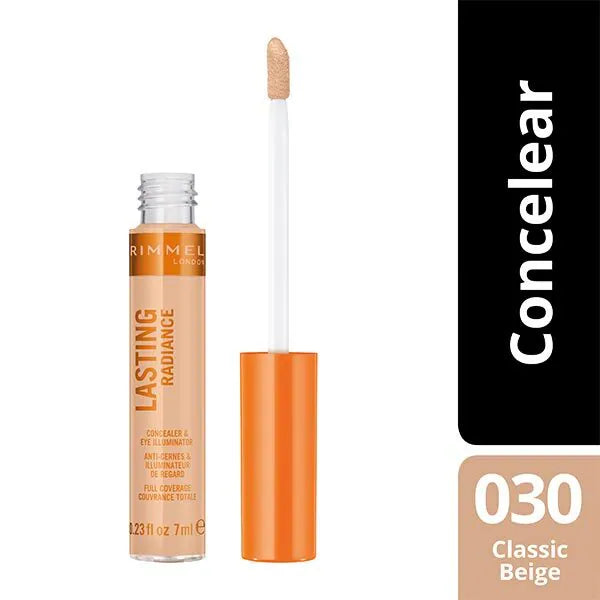 Rimmel London Lasting Radiance Concealer Classic Beige Face Makeup, UK version