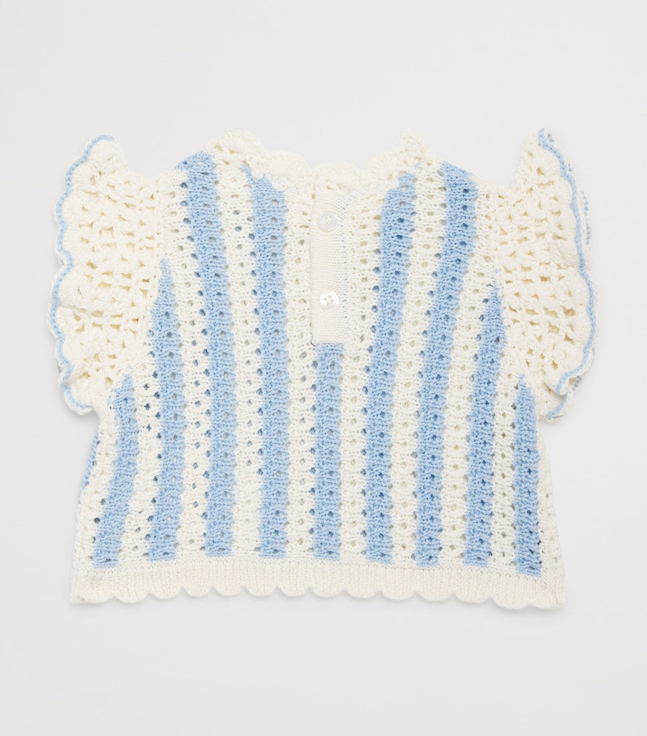 Louise Misha cotton crochet Lyse top 6-24 months, UK version