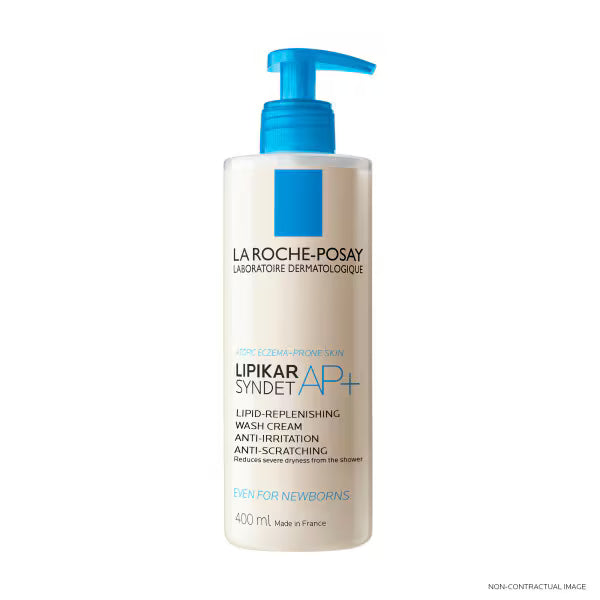 La Roche-Posay Lipikar Syndet AP+ cream wash 400ml, imported from the UK