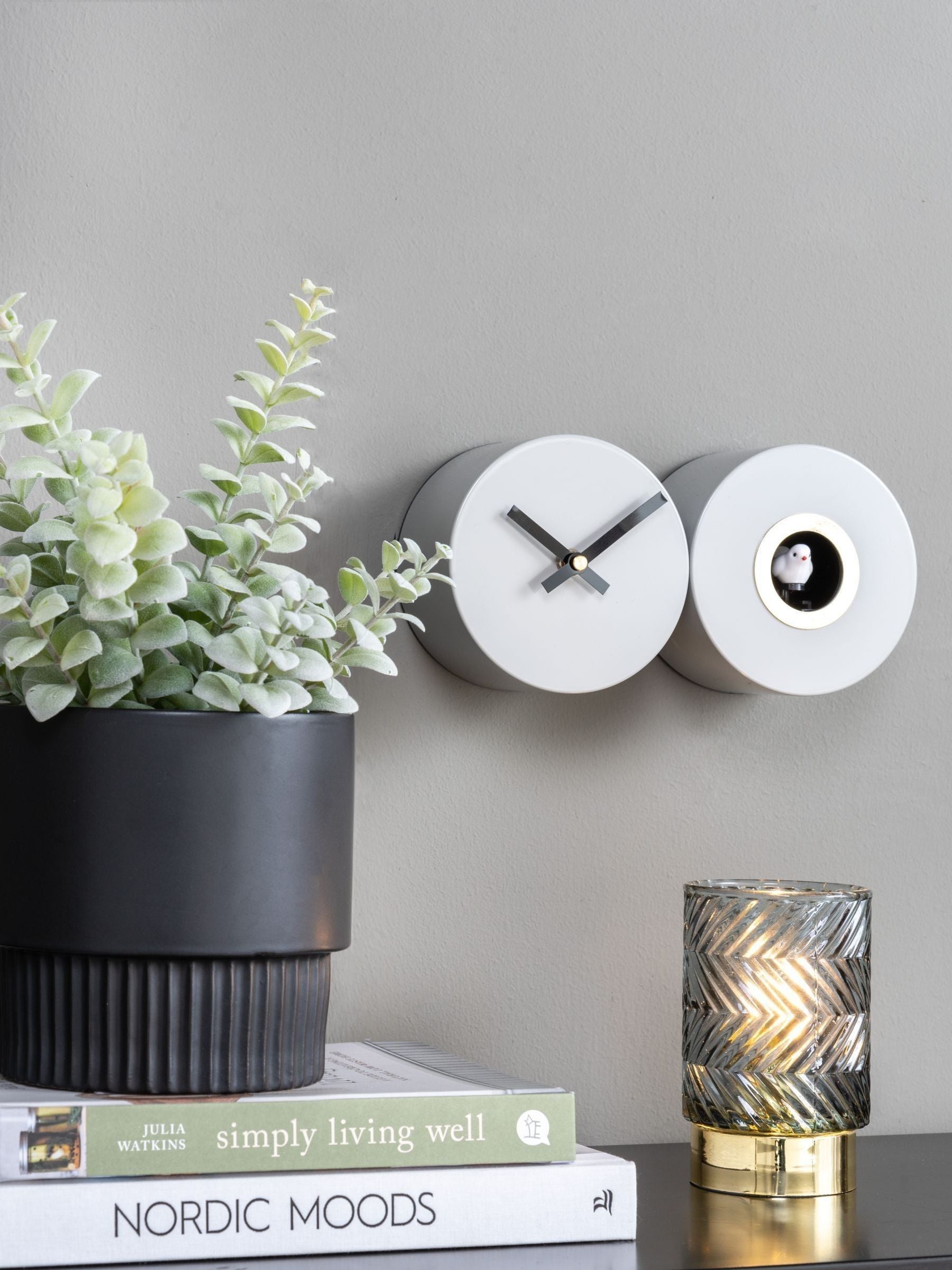 Karlsson Grey Cuckoo Alarm Clock, UK version