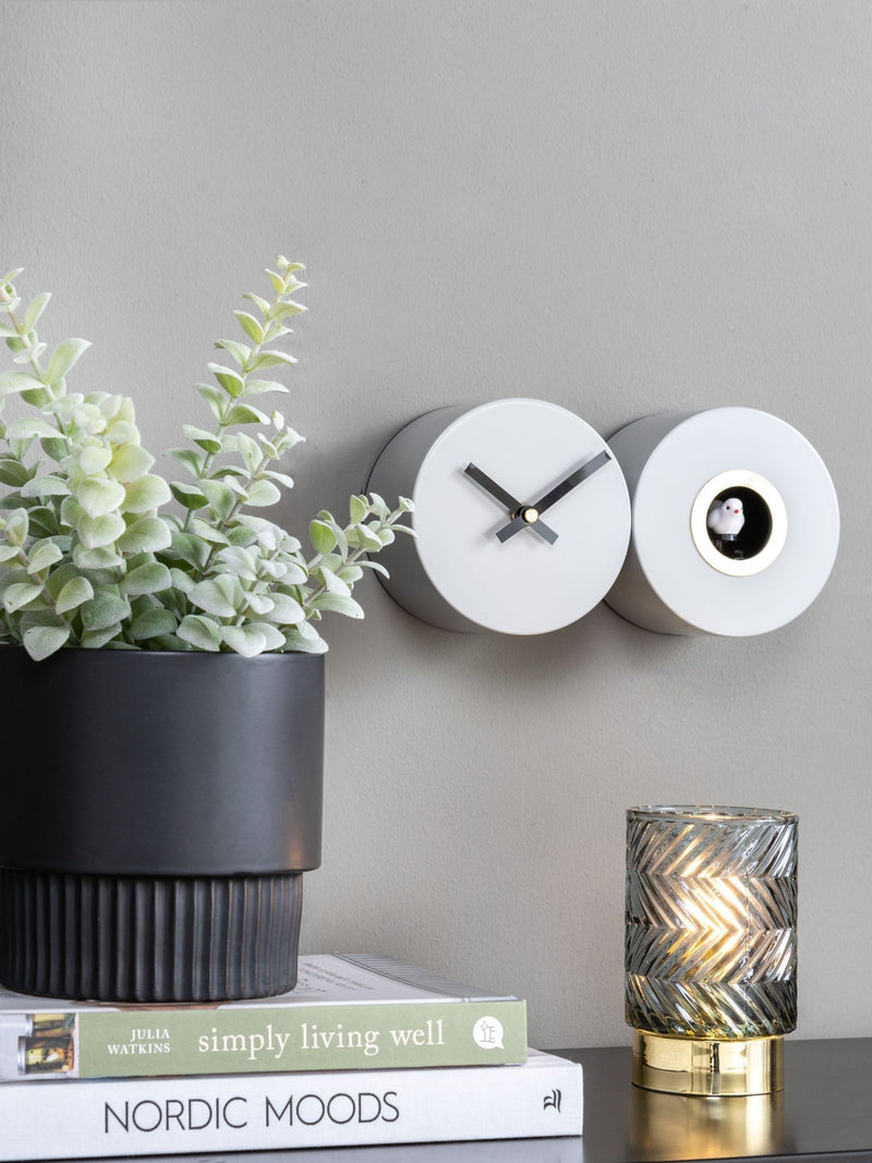 Karlsson Grey Cuckoo Alarm Clock, UK version