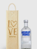 Personalised with Love Gift Box with Absolut Vodka by Gifted Drinks