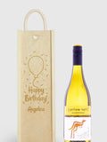 Gifted Drinks personalised wine gift box with white wine, imported from the UK