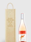 Personalised New Home Gift Box With Rose Wine by Gifted Drinks