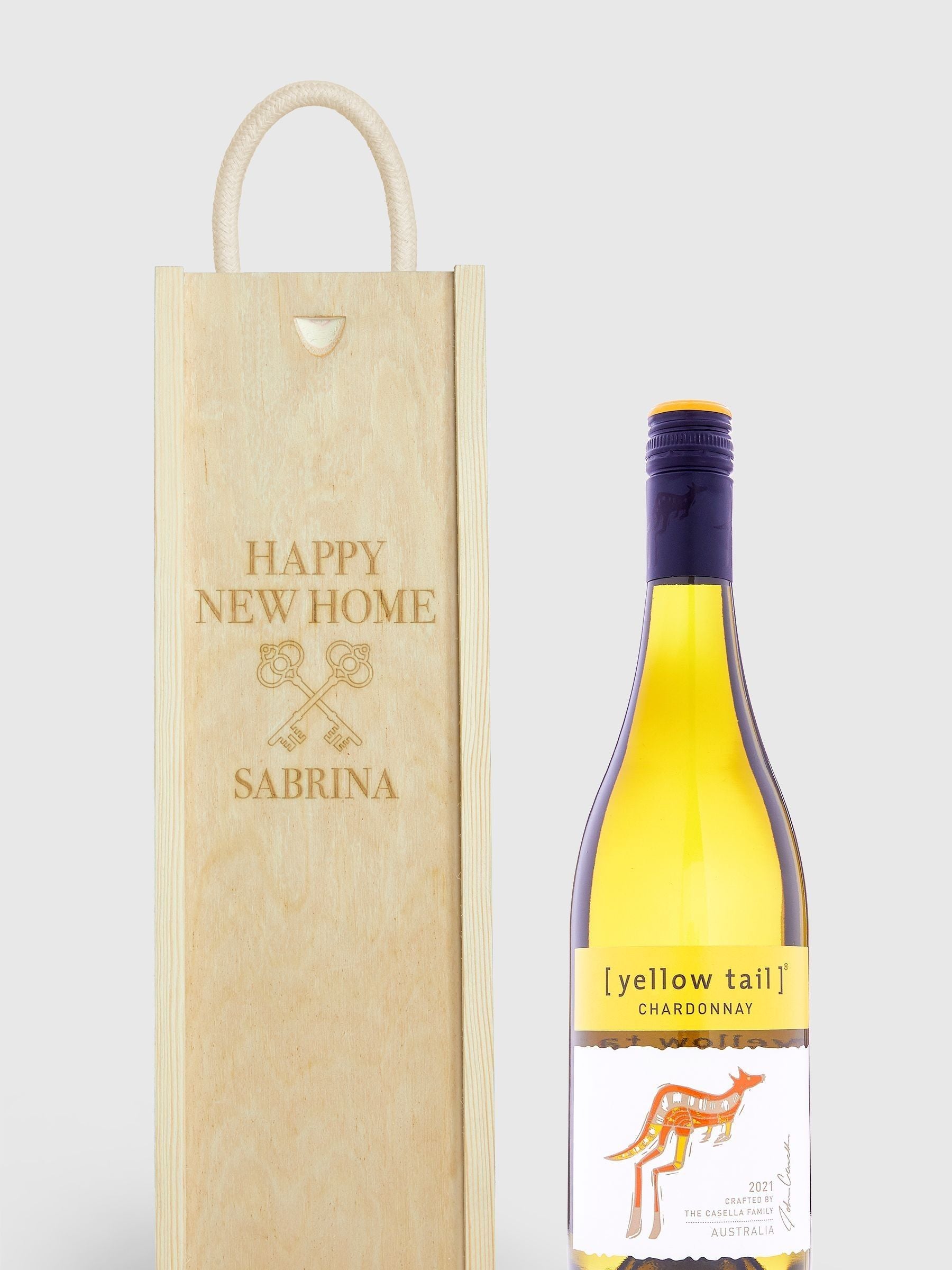 Gifted Drinks rose wine gift box with personalised message, imported from the UK