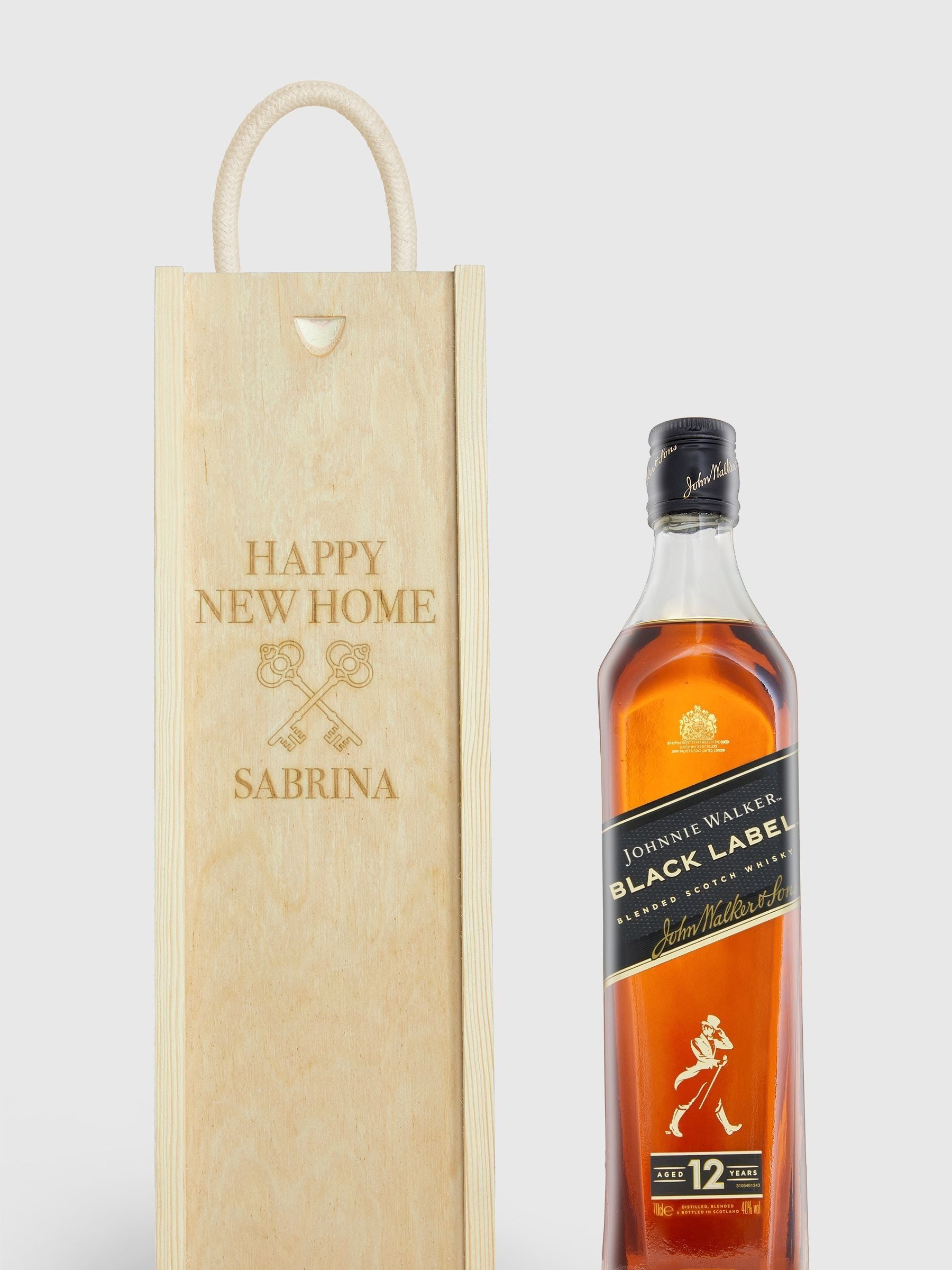 Johnnie Walker Black Label Scotch whisky gift box, imported from the UK