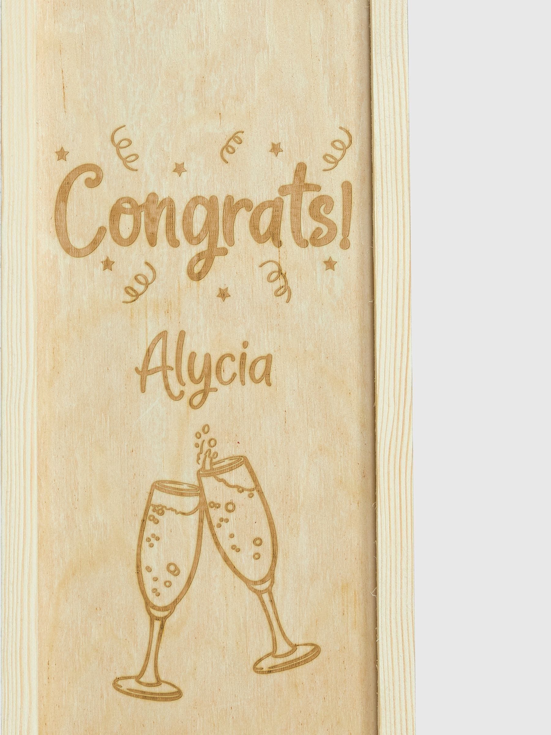 Absolut Vodka personalised congratulations gift box, imported from the UK