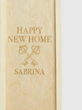 Personalised New Home Gift Box with Red Wine by Gifted Drinks
