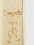 Bombay Sapphire personalised congratulations gin gift box - British product