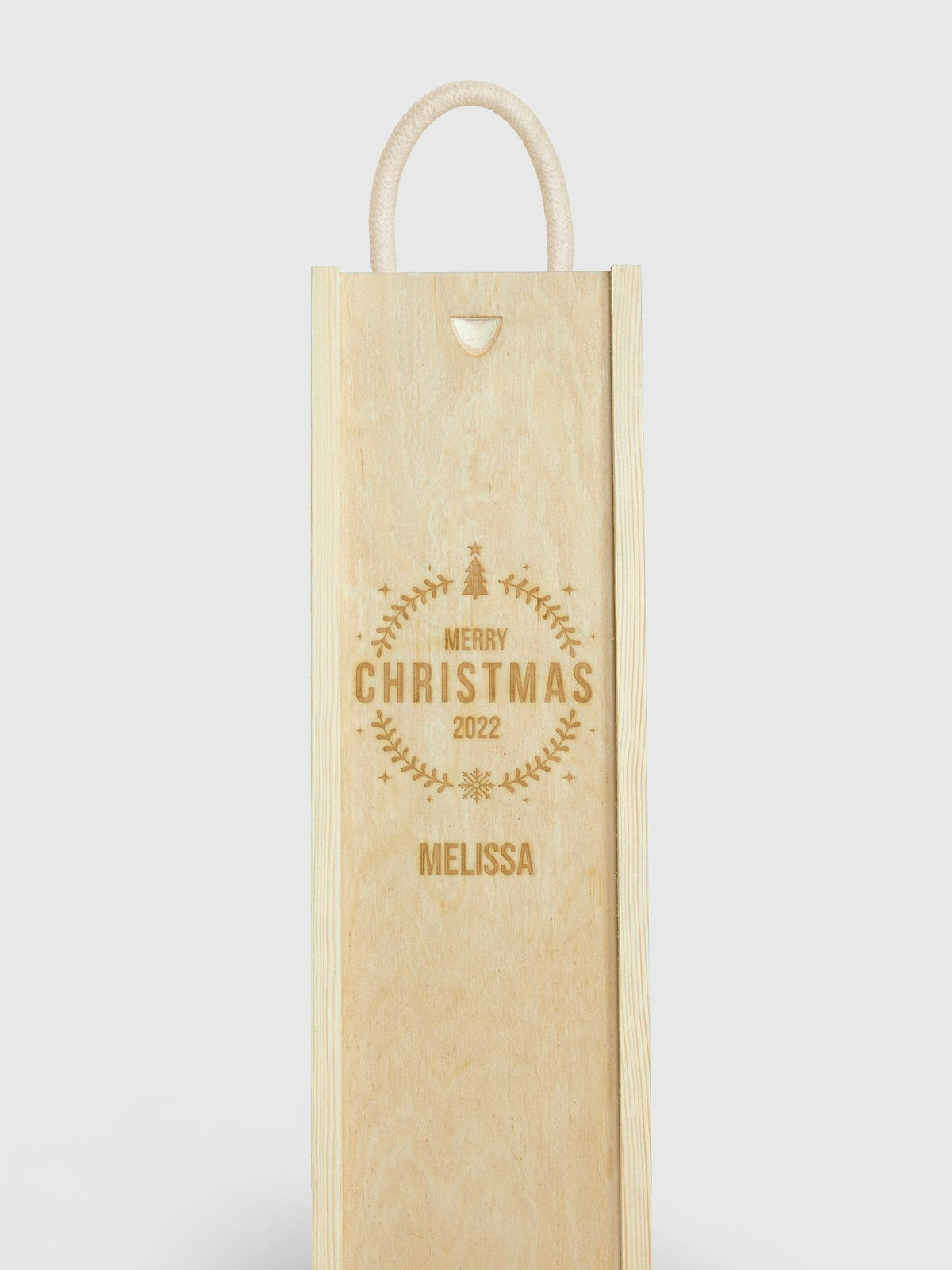 Personalised Merry Christmas Gift Box with Absolut Vodka by Gifted Drinks