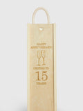 Gifted Drinks anniversary gift box with red wine, imported from the UK