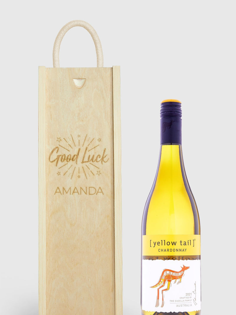 Gifted Drinks white wine personalised gift box, imported from the UK
