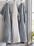 Set of 5 Grey Hearts Terry Set of 3 Tea Towels