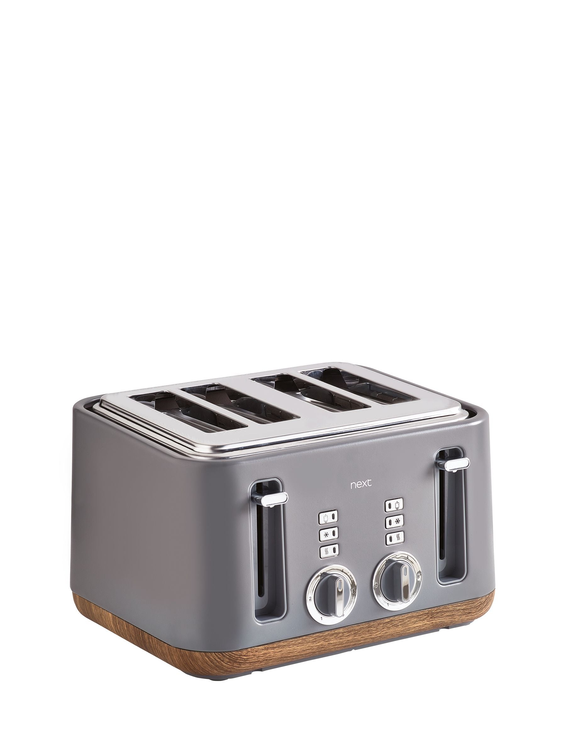 Bronx toasters grey wood effect 4 slice, UK version