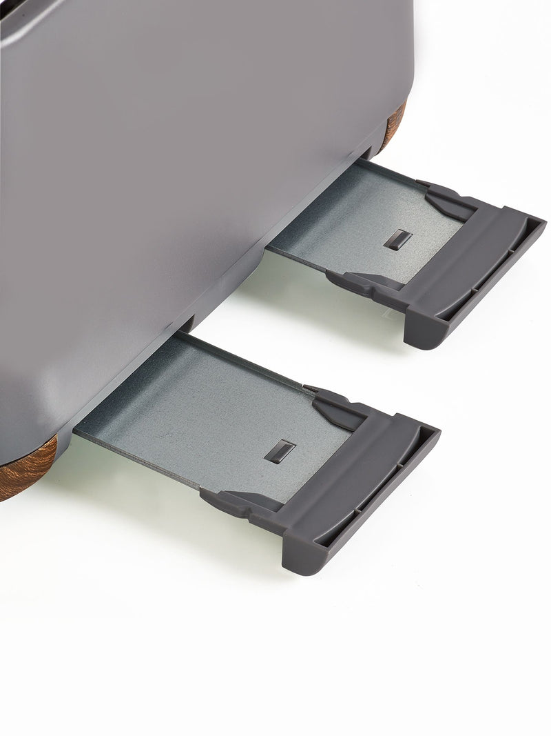 Bronx toasters grey wood effect 4 slice, UK version