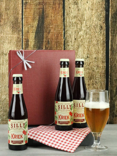 Le Bon Vin Belgian Kriek Cherry Beer Gift Set 3x 250ml Cans