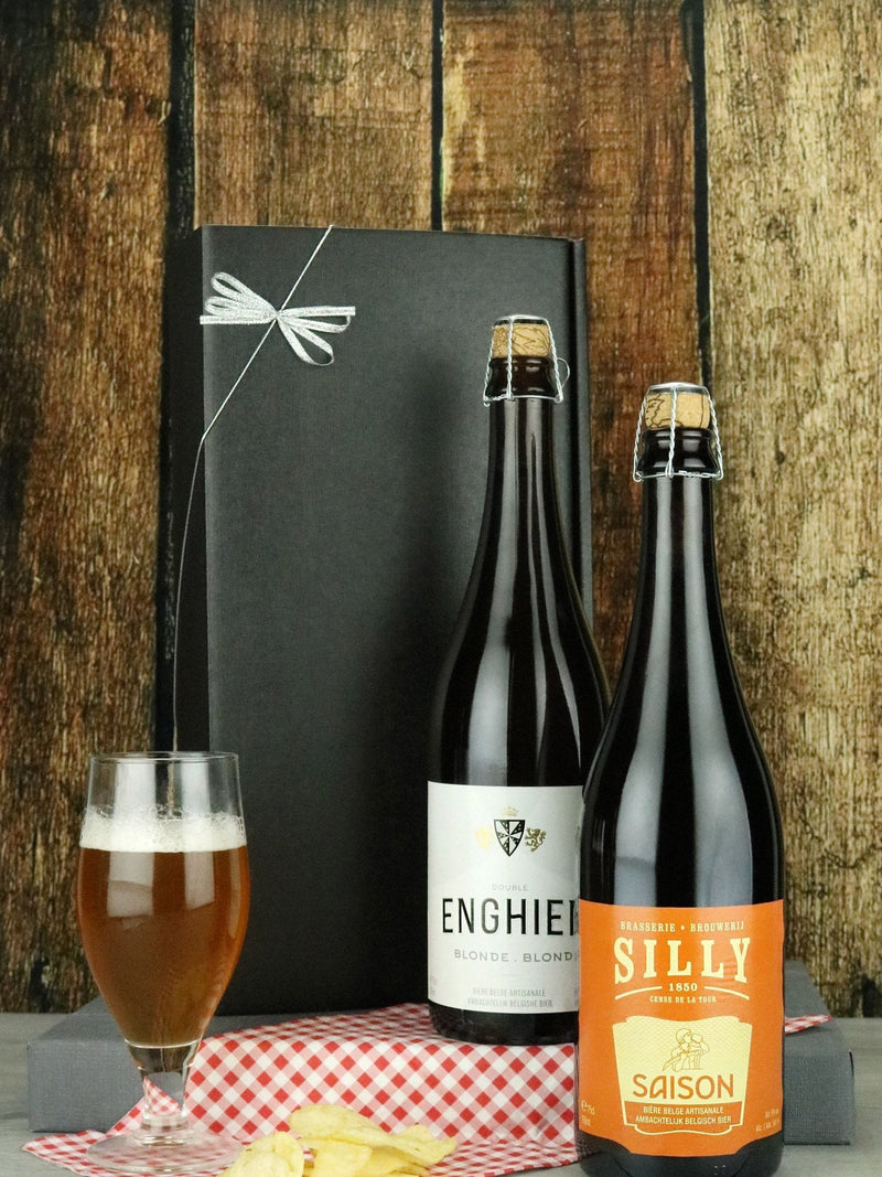 Le Bon Vin Belgian beer twin pack gift 2x 750ml bottles, UK version