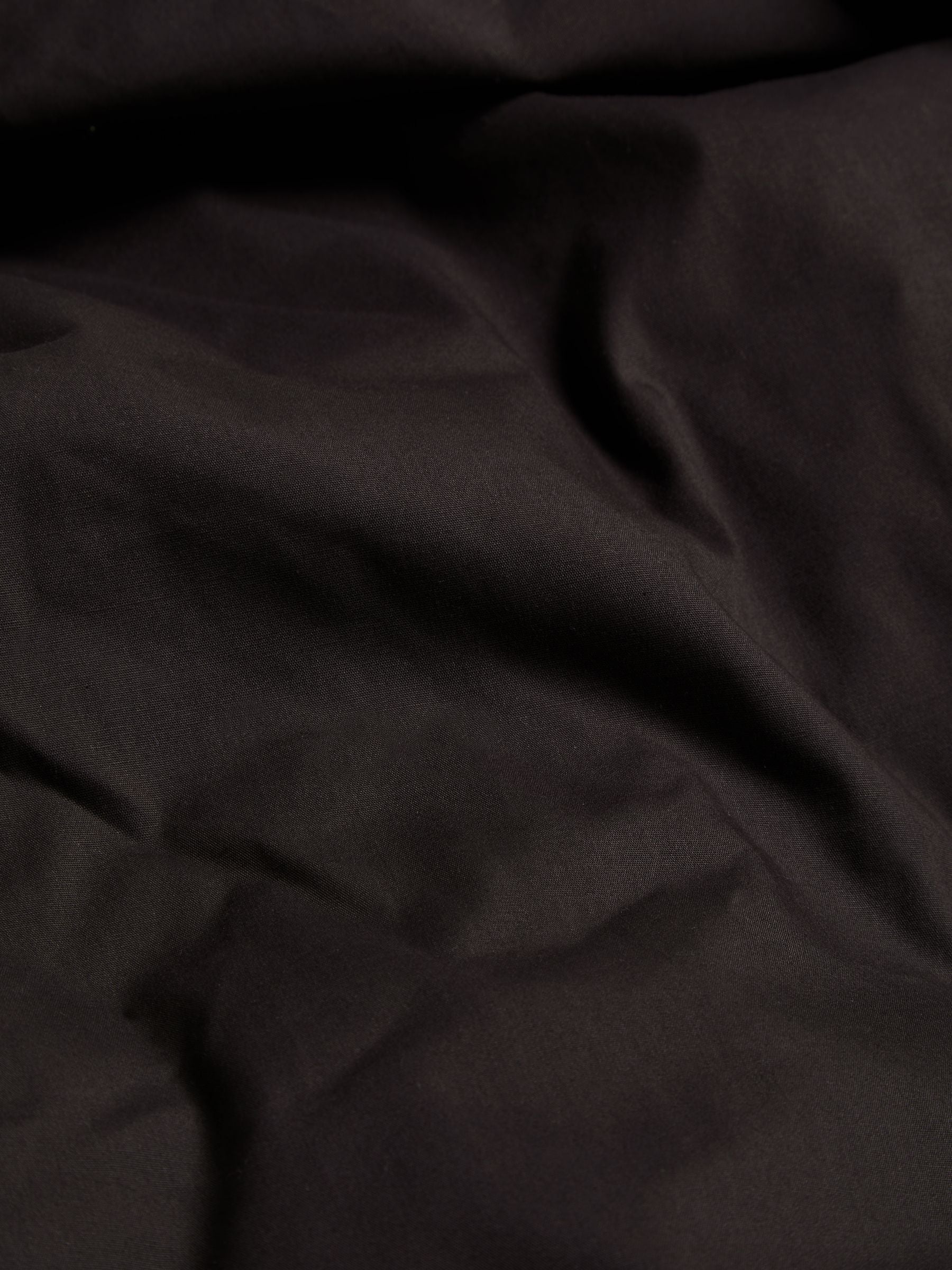 Black Cotton Rich Plain Duvet Cover and Pillowcase Set - British product