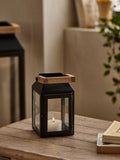 Black Bronx Metal Mini Lantern Candle Holder
