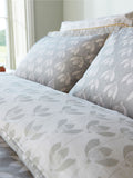 Scion grey cotton snow drop duvet cover (British brand)