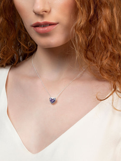 Radley Silver Sterling Ladies Light Amethyst Heart Necklace