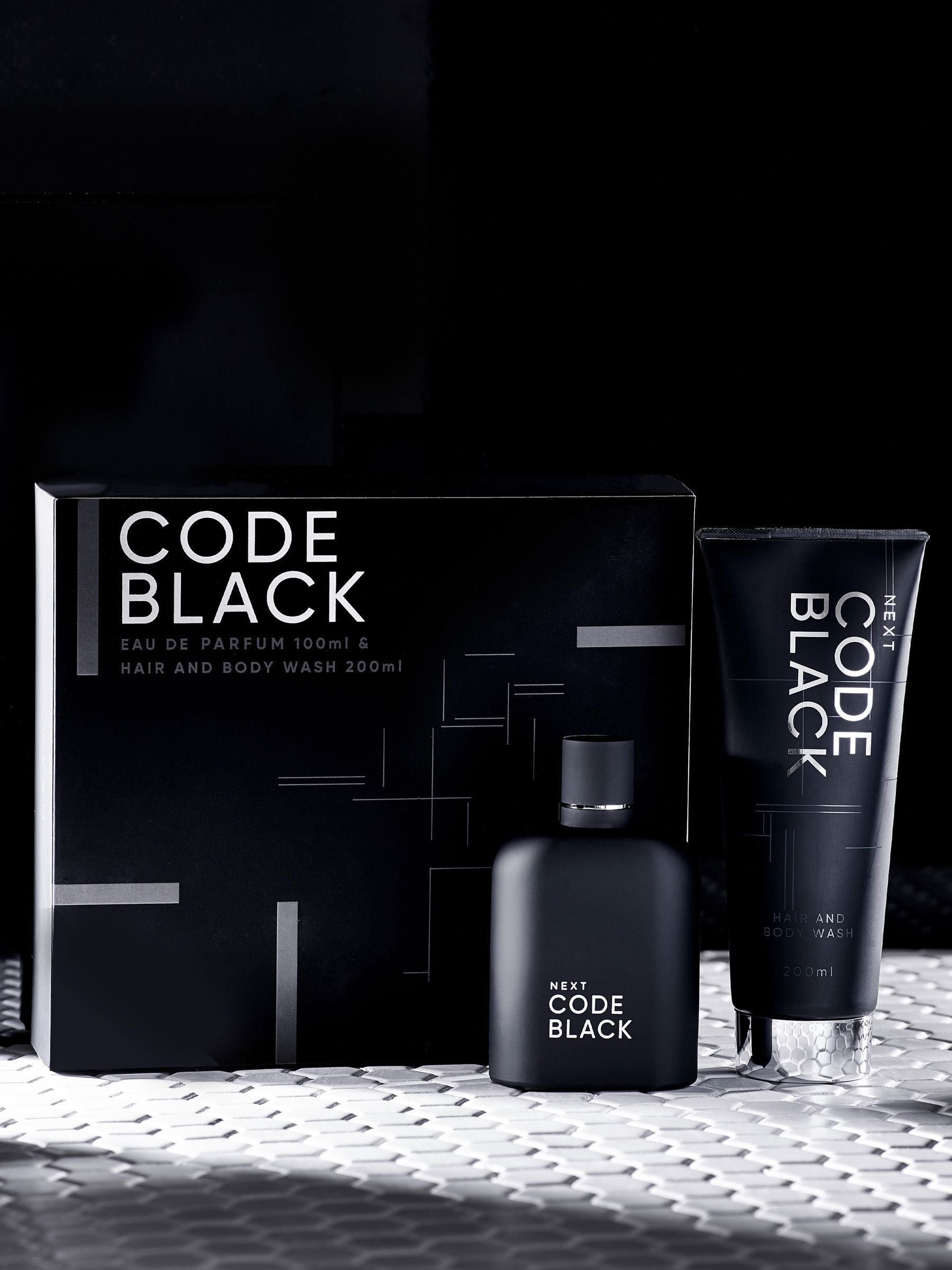 Code Black eau de parfum and body wash gift set 100ml & 200ml - British product