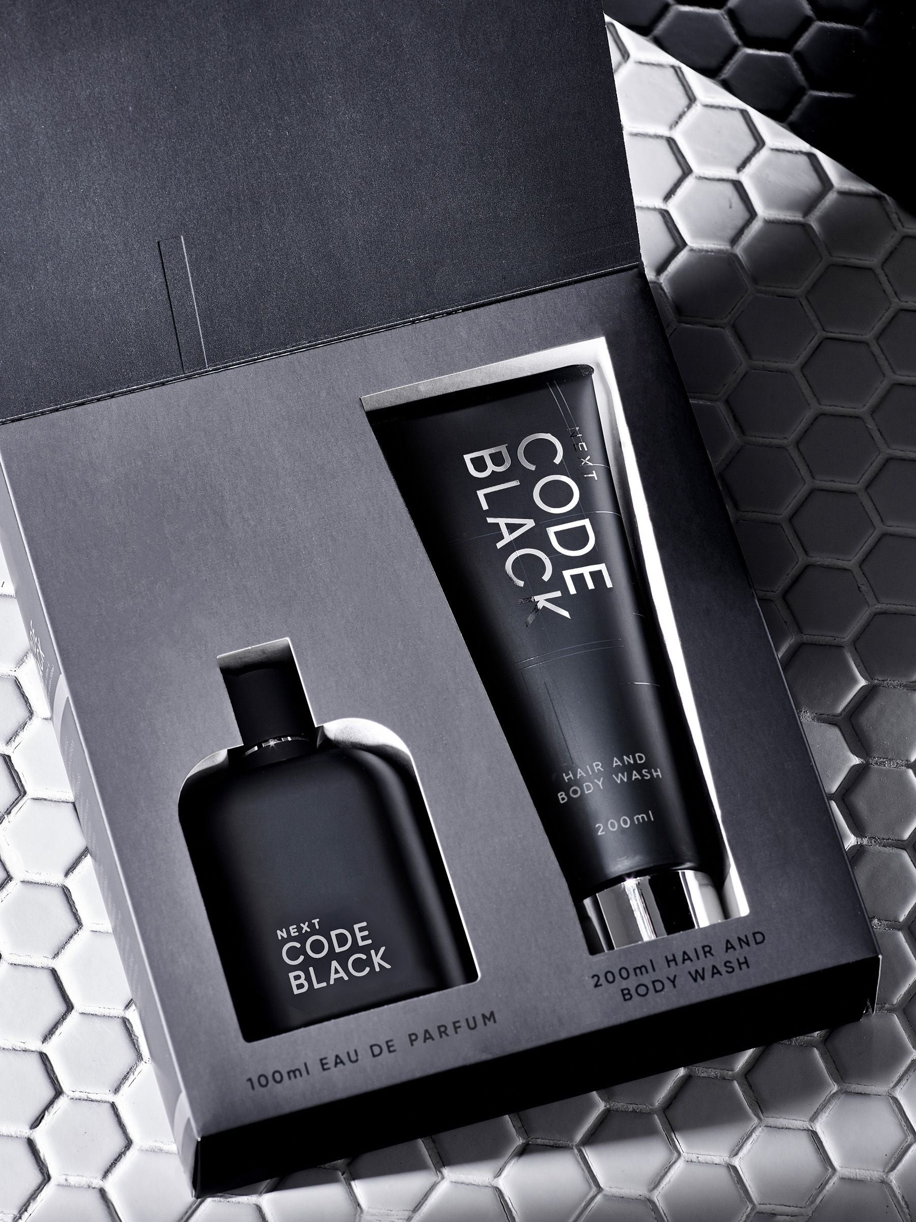 Code Black eau de parfum and body wash gift set 100ml & 200ml - British product