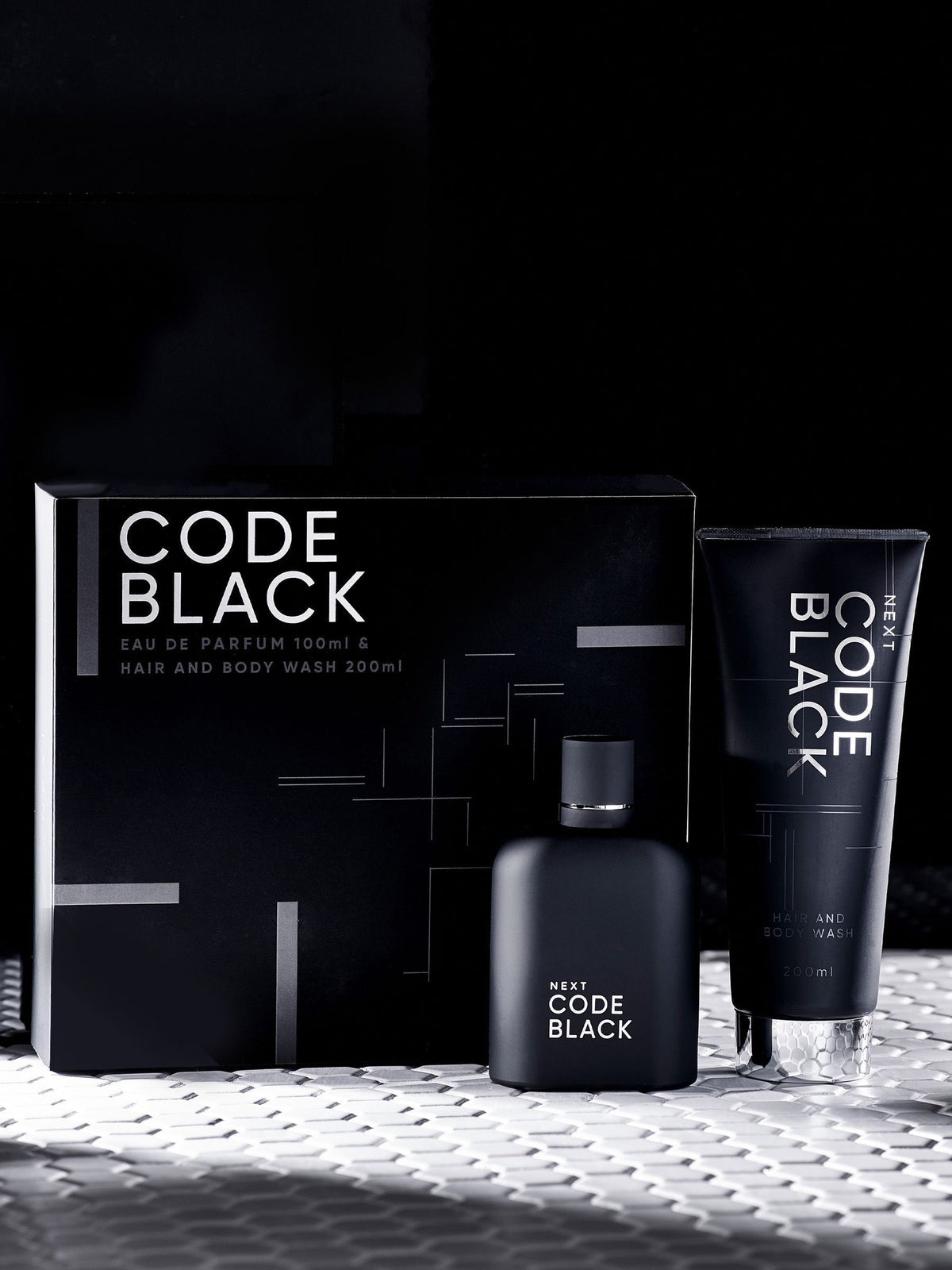 Code Black eau de parfum and body wash gift set 100ml & 200ml - British product
