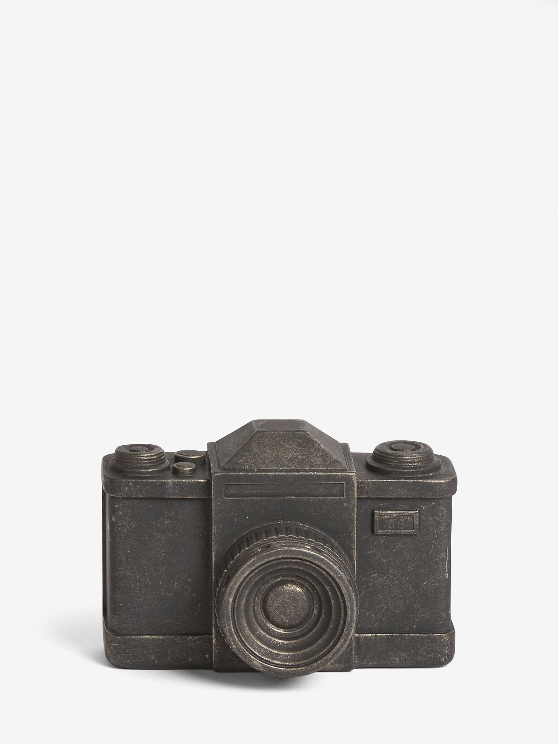 Bronze black camera ornament 10cm - British product