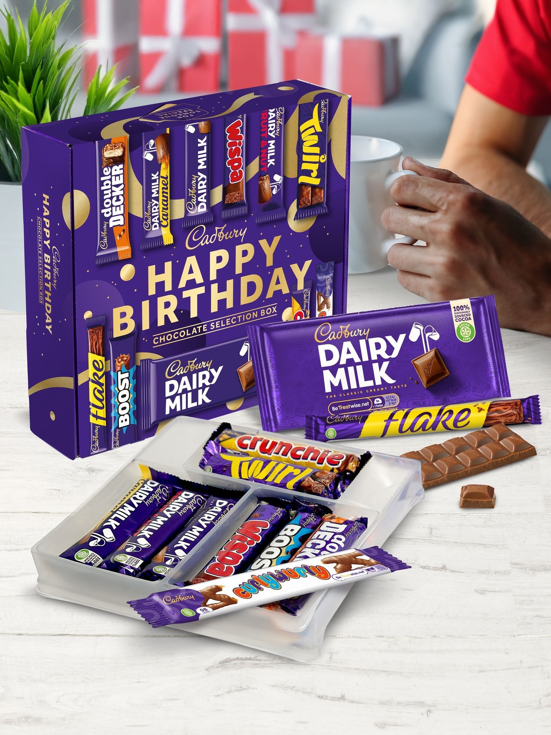Cadbury Happy Birthday Double Deck Chocolate Selection Box - British product