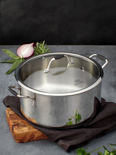 Stellar James Martin Silver Casserole Dish 24cm