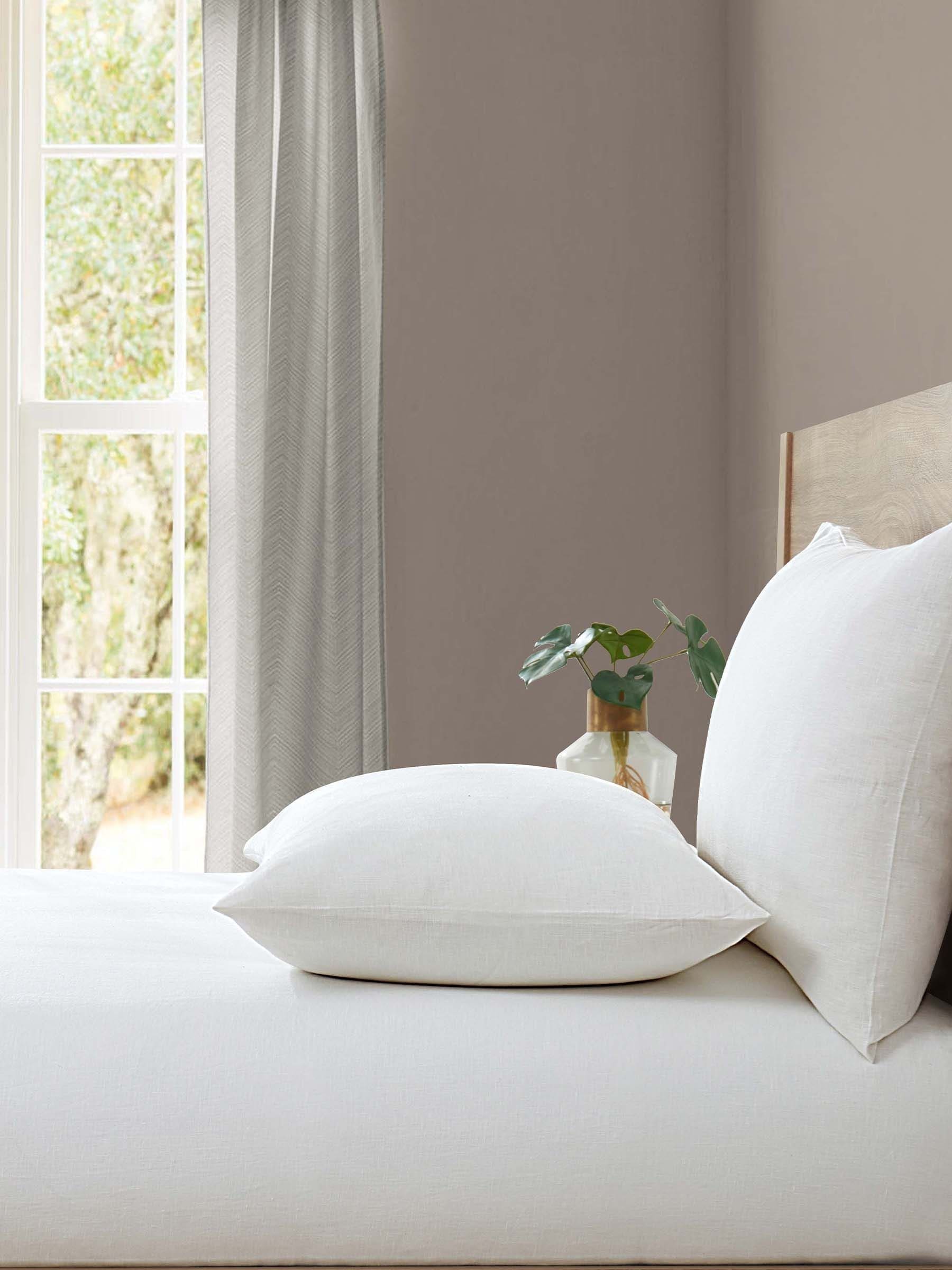 Lazy Linen white washed fitted sheet, UK version