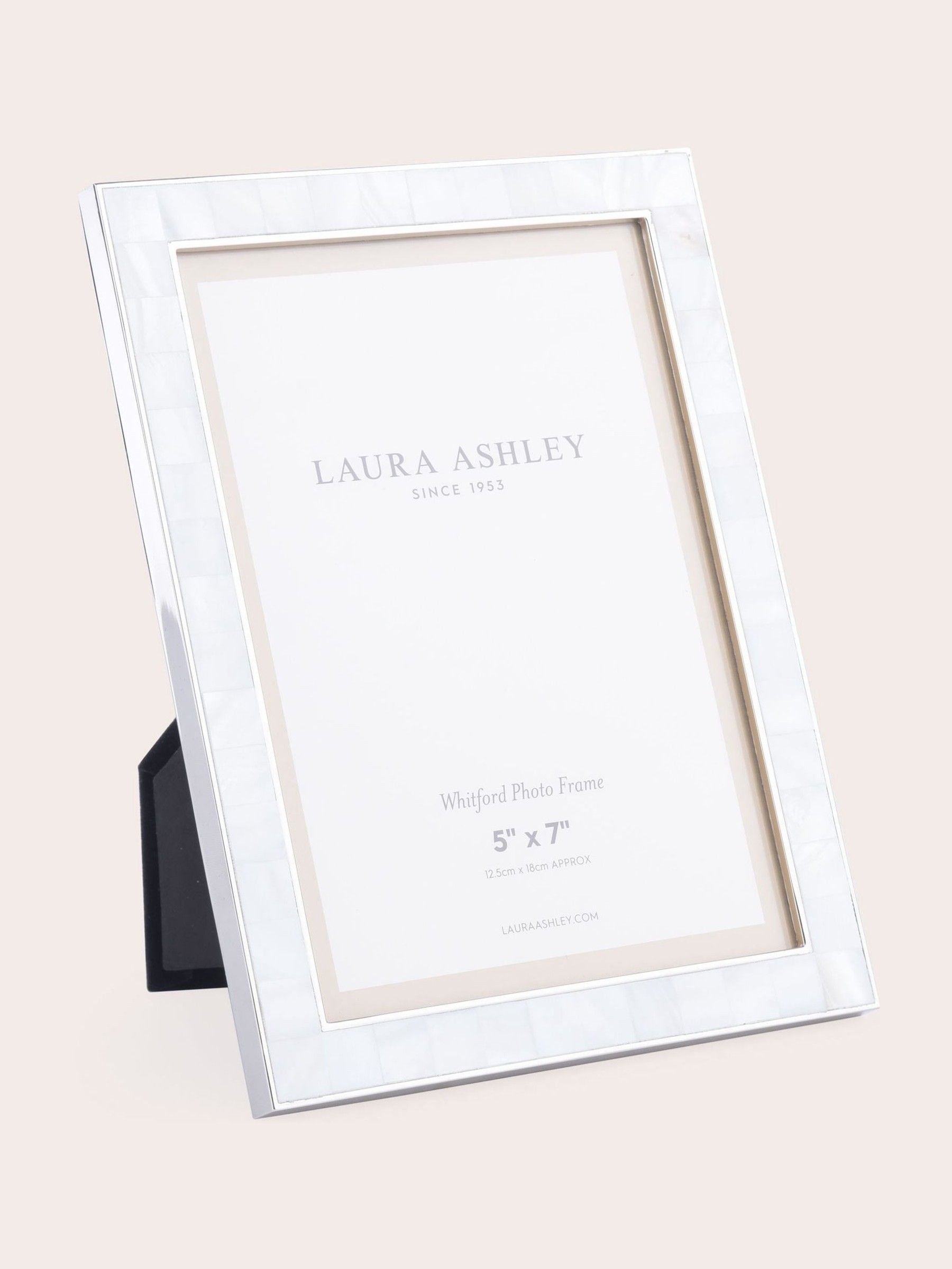 Laura Ashley Whitford nickel-plated photo frame, UK version