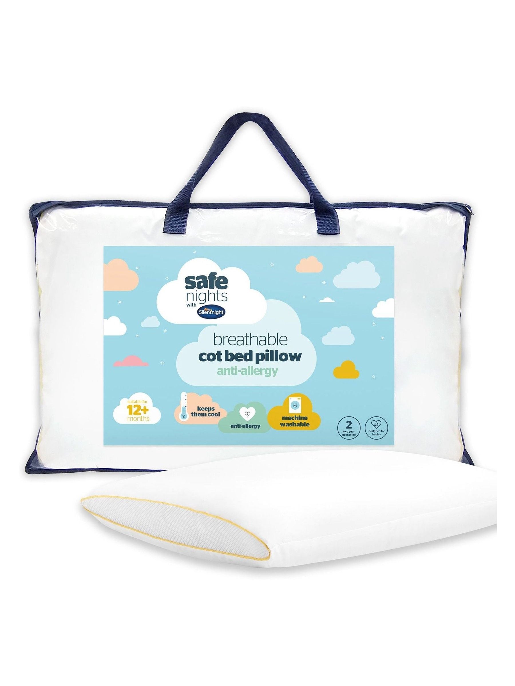 Silentnight Soft Safe Nights Breathable Cot Bed Pillow