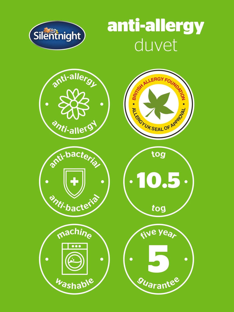 Silentnight Anti Allergy 13.5 Tog Winter Duvet (British brand)
