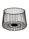 Interiors by Premier Black Matte Black Vertex Deco Fruit Basket