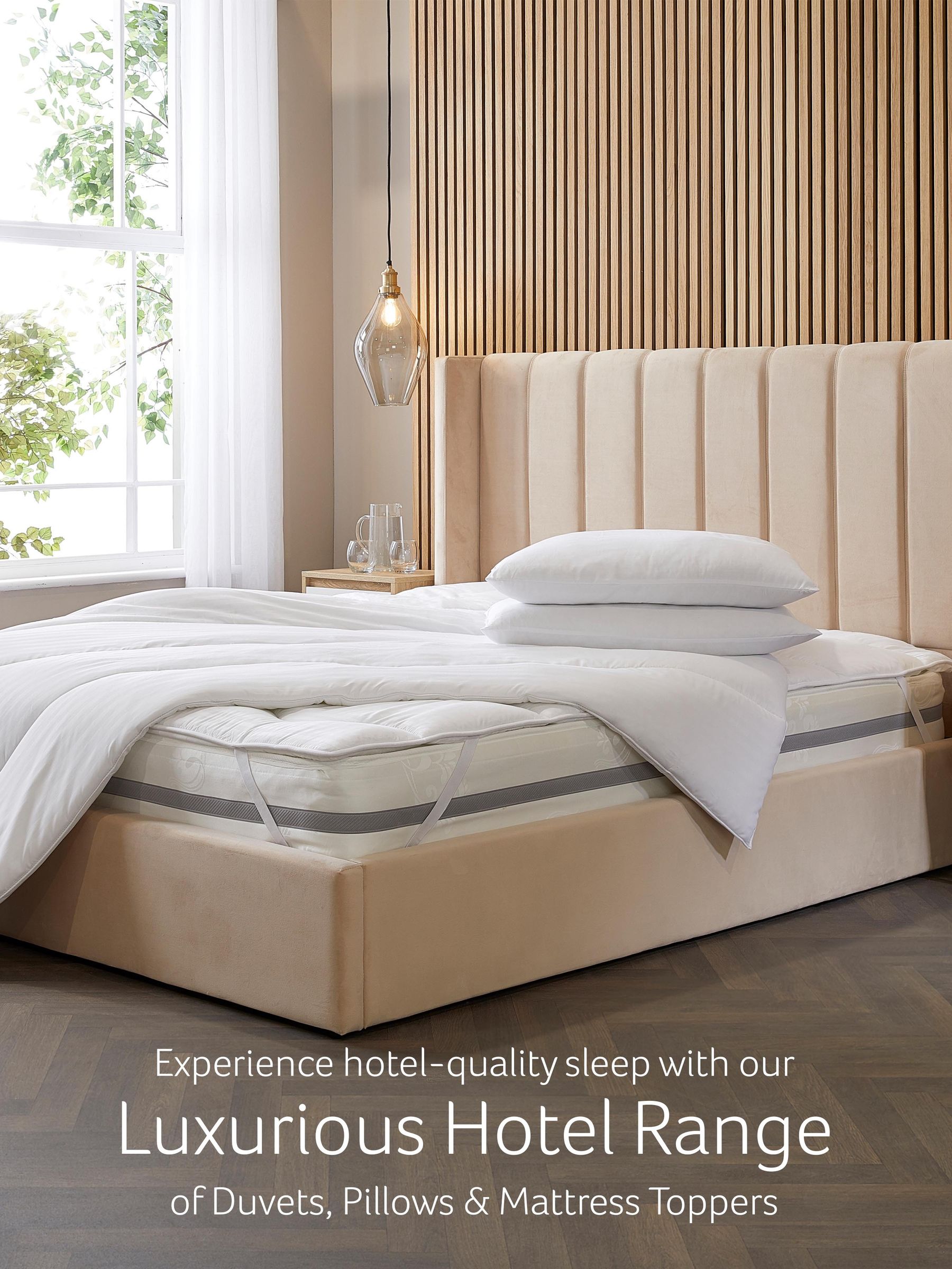 Snuggledown quilted hotel luxury deep fit mattress protector (British brand)