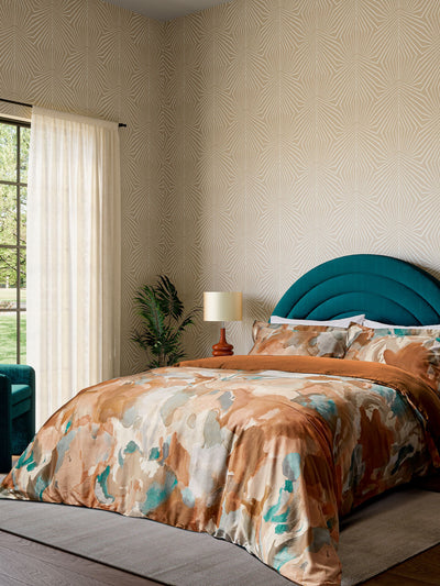 Harlequin Terracotta Foresta Duvet Cover and Pillowcase Set