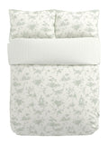 V&A Green Garden Of Love duvet cover and pillowcase set (British brand)