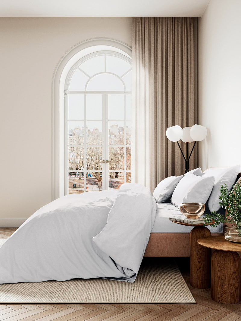 Bedeck of Belfast white fitted bed sheet - British product
