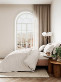 Bedeck of Belfast Chalk fitted flat sheet - British product