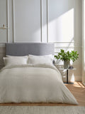 Bedeck of Belfast Chalk Ravello duvet cover and pillowcase set - British product