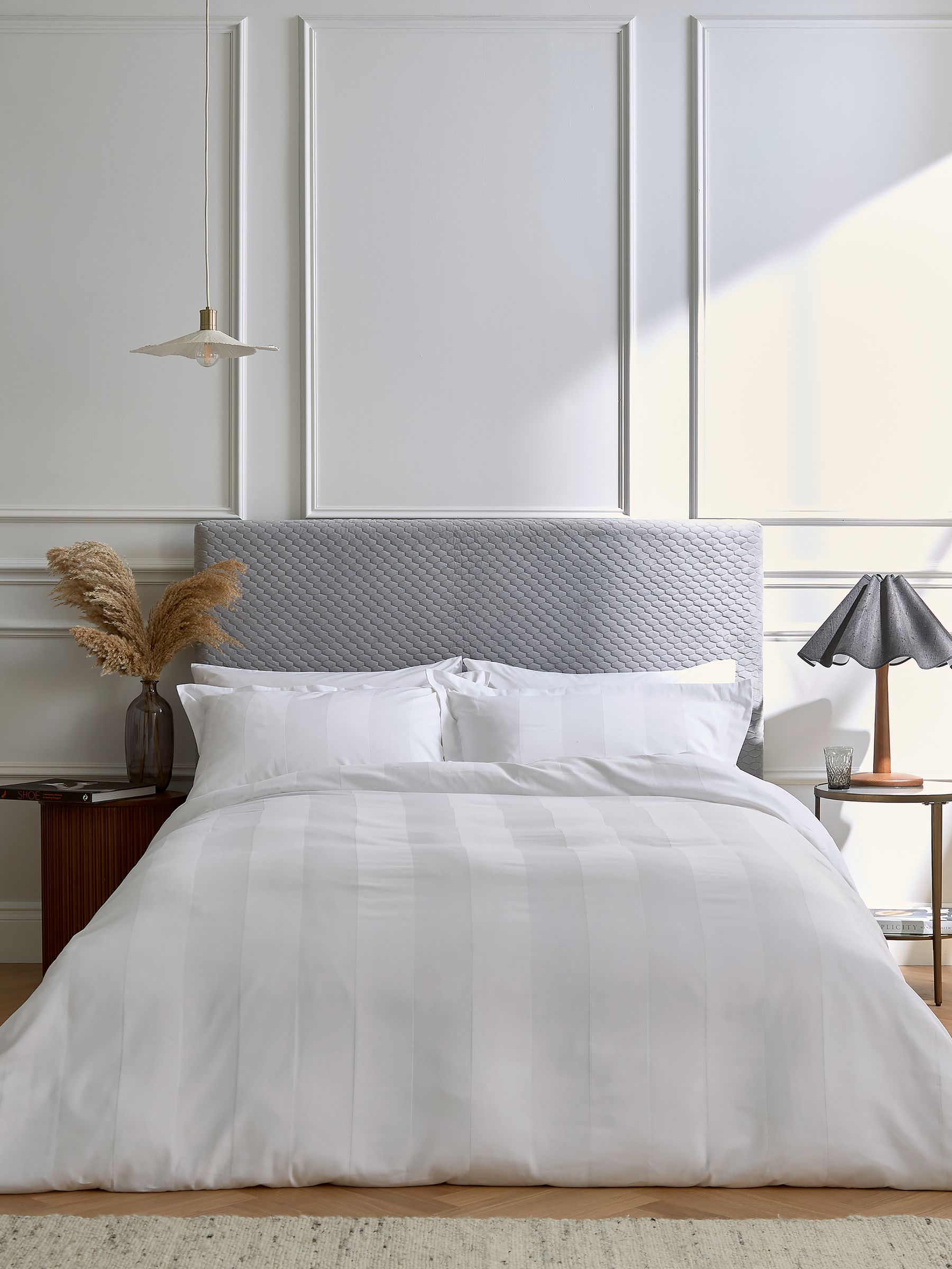 Bedeck of Belfast white Serra duvet cover set - British product