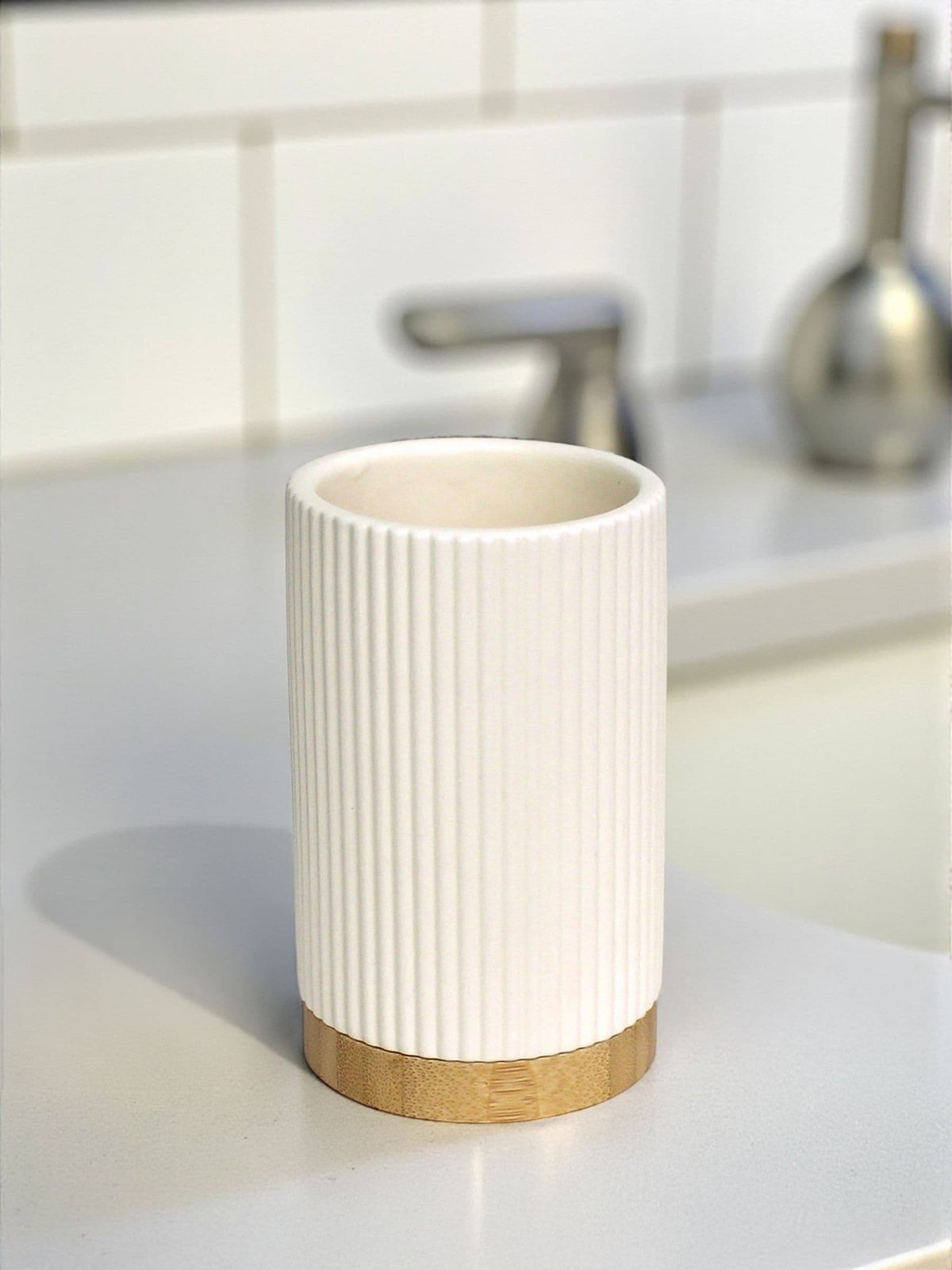 Showerdrape Cream Bondi Collection Tumbler