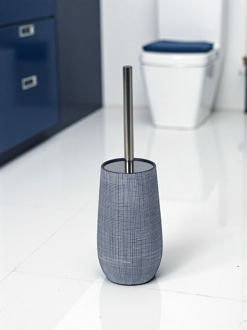 Showerdrape Navy Denim Collection Toilet Brush